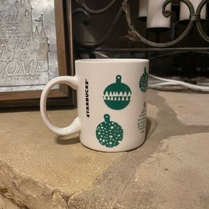 New Starbucks Green Ornament Coffee Mug